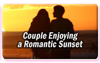 couple enjoying a romantic sunset