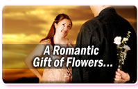 A romantic gift of flowers