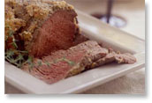 Beef Tenderloin with Horseradish and Roasted Garlic Crust